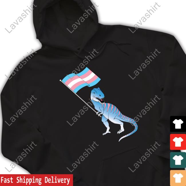 Official Trans Dinosaur Pride Flag Lbgt T Shirt
