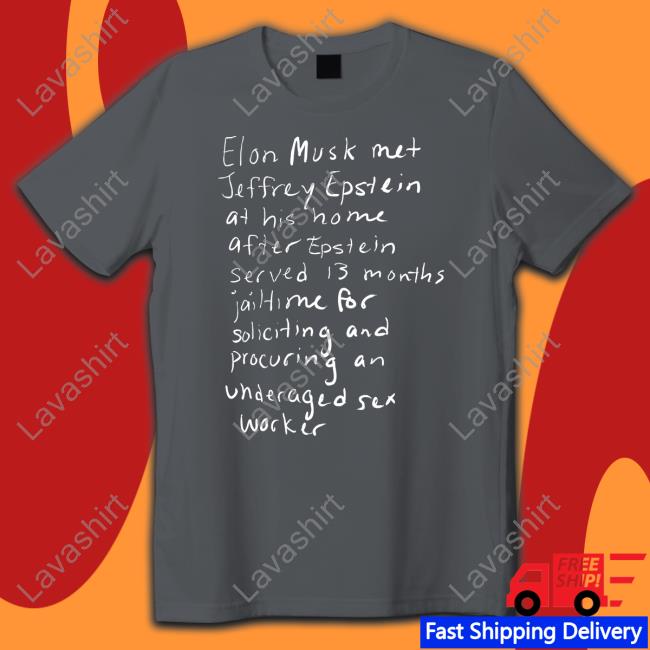 Official Retinal Bloom Out Now Elon Musk Met Jeffrey Epstein T-Shirt