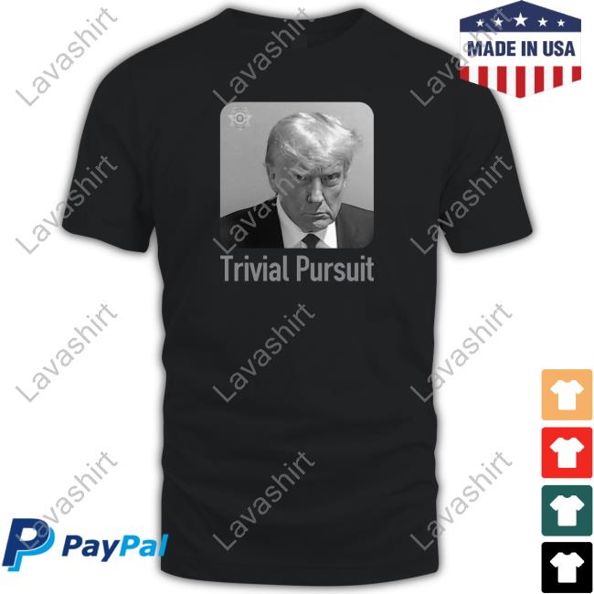 Ryan Fournier Trump Mugshot Trivial Pursuit Shirt