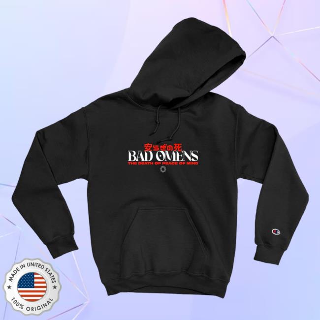 Official Sumerian Records Merch Bad Omens Tracklist Champion Sweaters