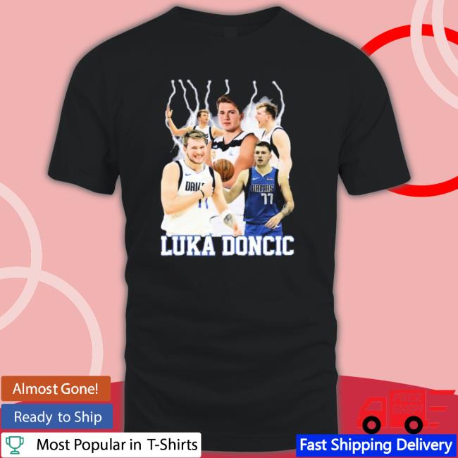 Bootleg Vintage 90S Luka Doncic Dallas Basketball Team Crewneck Sweatshirt