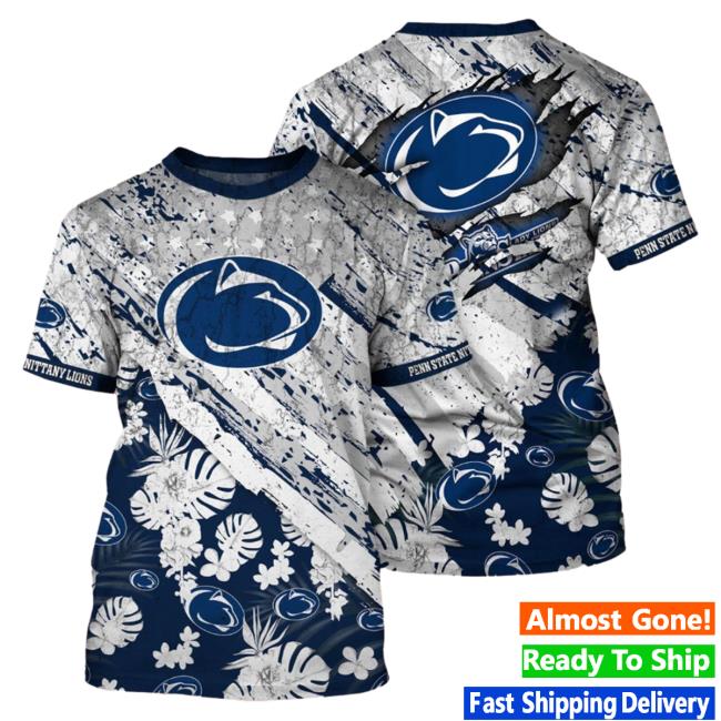 Official Banantees Penn State Nittany Lions Tropical Flower Style And Flag All Over Printed 3D Hoodies