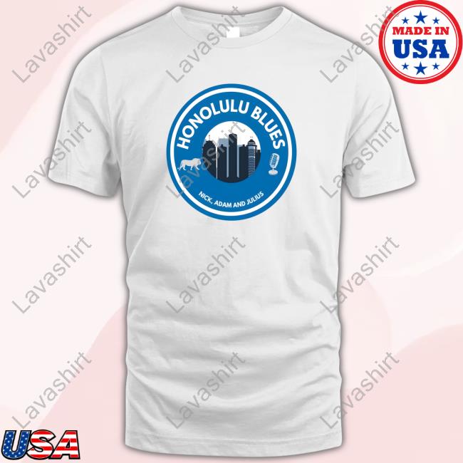Official Athletelogos Detroit Honolulu Blue Logo T-Shirt