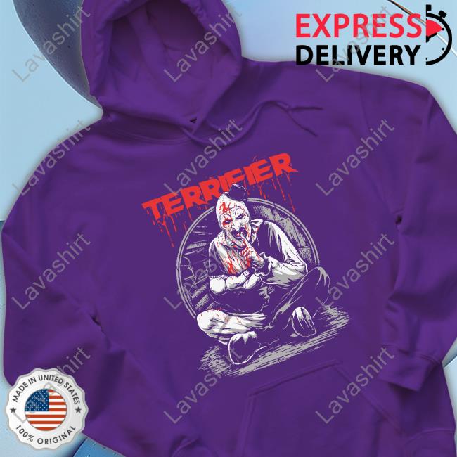 Terror Threads Merch Official Terrifier Hush Little Baby Shirt Official Terrifier Hush Little Baby Hooded Sweatshirt