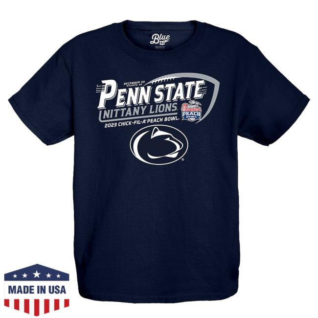 Official Penn State Peach Bowl Merch Penn State Nittany Lions Peach Bowl 2023 Tee Shirt