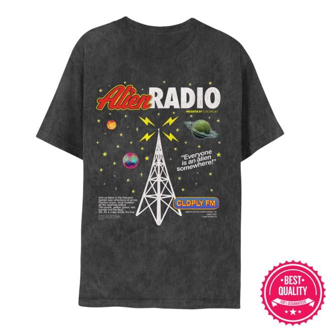 Alien Radio Music Of The Spheres World Tour 2024 T Shirt – Coldplay