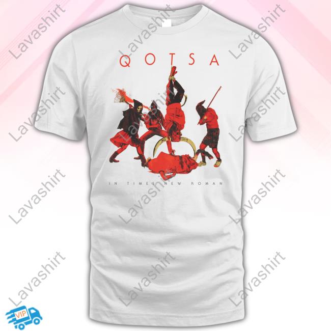 Official Queens Of The Stone Age Merch In Times New Roman T-Shirt