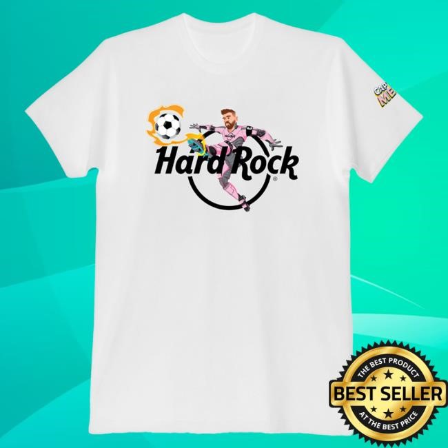 Official Hard Rock Store Shop Merch Captain Messi Black T Shirt Hard Rock Cafe Shop