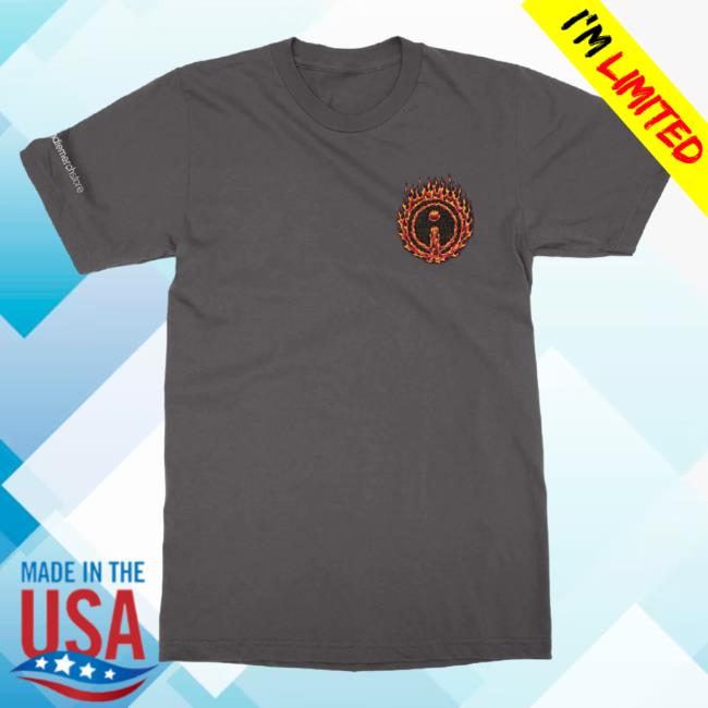 Official Indie Merch Store Indiemerchstore "Jimbo Phillips Fire Logo" Shirt New Charcoal