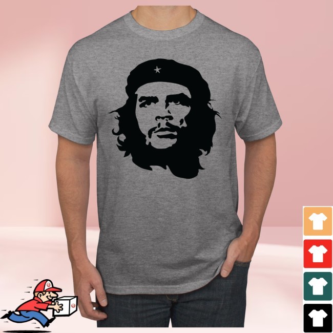 Official Che Guevara Face Sihouette Famous People Men Graphic New T-Shirt - Wild Bobby