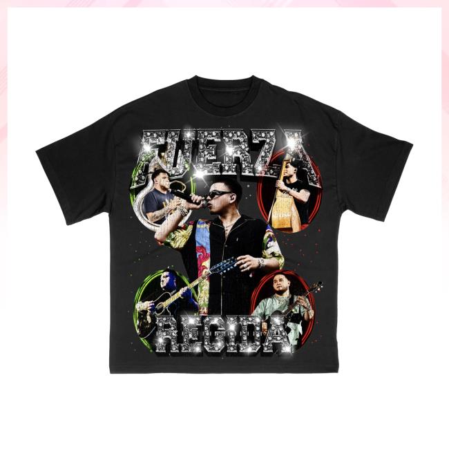 Official Fuerza Regida Merch Banda Black Sweatshirt