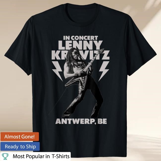 Official Lenny Kravitz – Blue Electric Light Tour 2025 Antwerp Tee