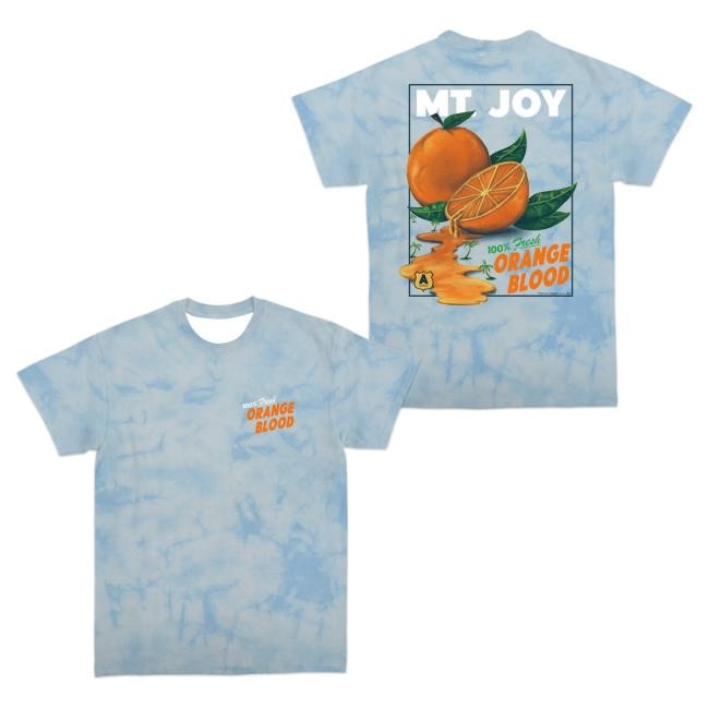 Official Mt Joy Merch Store Mt. Joy Orange Blood Tie Dye Shirt Mt Joy Apparel Clothing Shop MtJoy