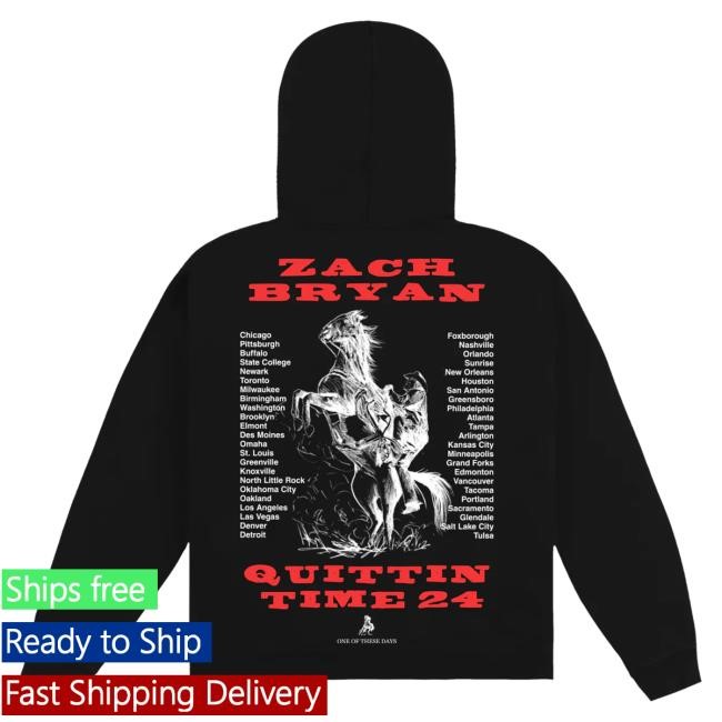 Official Zach Bryan Merch Store Shop One Of These Days X Zach Bryan Hooded Sweatshirt Zach Bryan Concert Merch ZachBryan