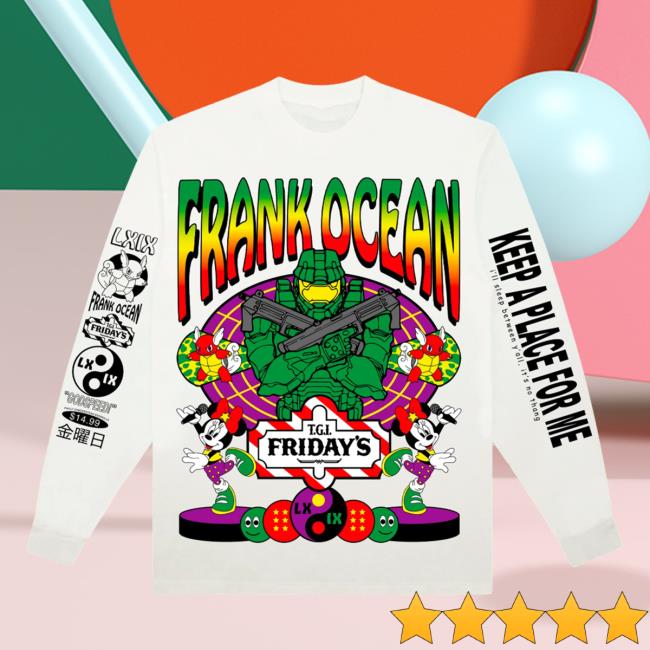 Halocean Frank Ocean Tgi Friday's Hoodies Vintage White