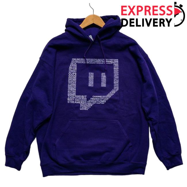 Official Purple Twitch Collage Hoodies