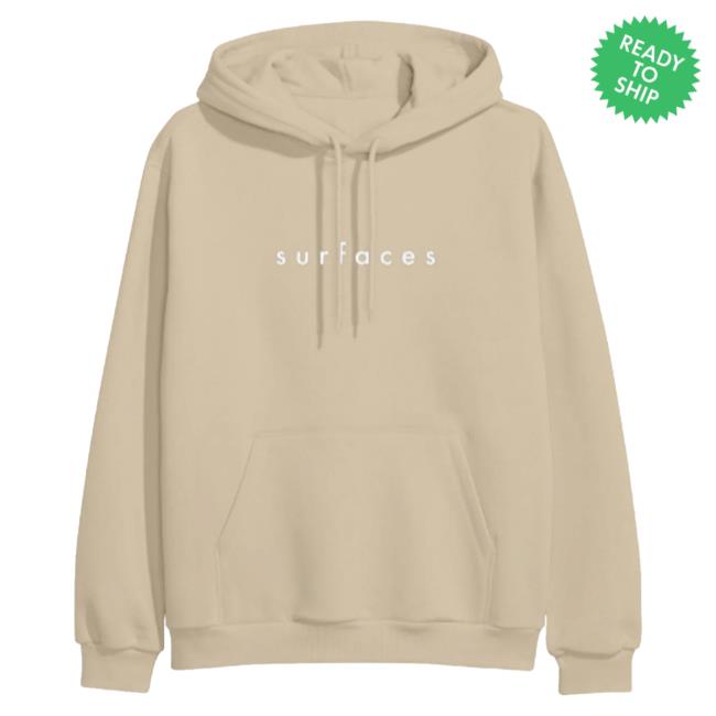 Official Merch Bar Surfaces Store Logo Sweatshirt Sand MerchBar Shop