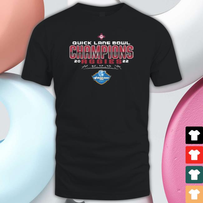 Mexico State Ncaa 2022 Quick Lane Bowl Champions T- shirt Mexico State Ncaa 2022 Quick Lane Bowl Champions Crewneck Sweatshirt