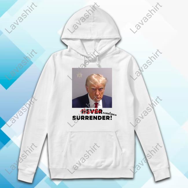 Official Got Funny Merch Sometimes Surrender (Trump Mugshot) Shirt