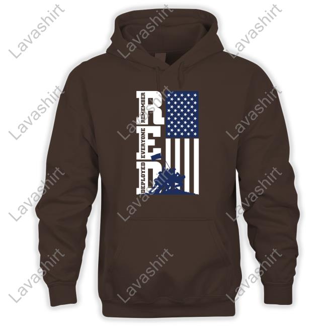 Red Remember Everyone Deployed Sweatshirt