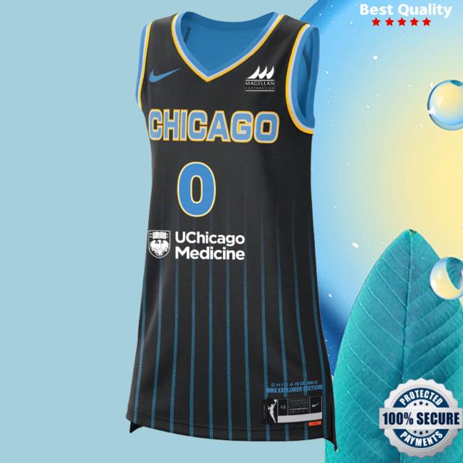 Official Chicago Sky Merch Store Diamond Deshields Explorer Jersey Shirt Chicago Sky Apparel Shop ChicagoSky