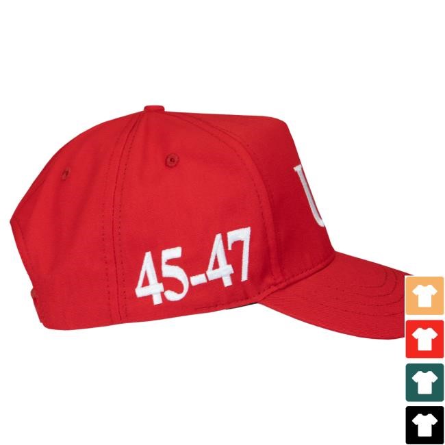 Official Donald Trump Merch Store USA 45-47 Hat Red