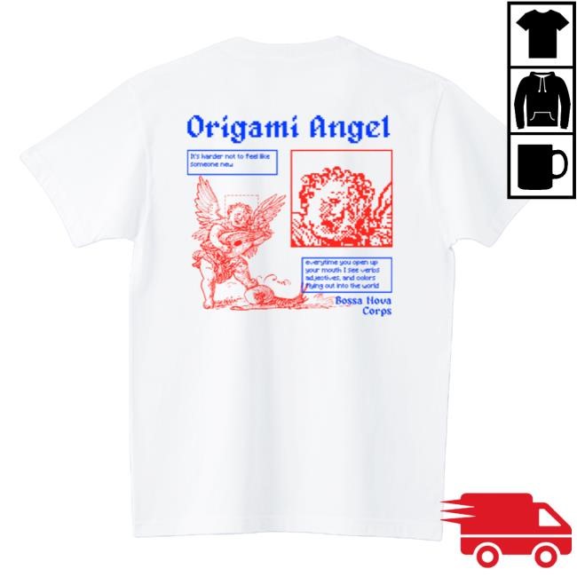 Origami Angel - Bitmap T Shirt