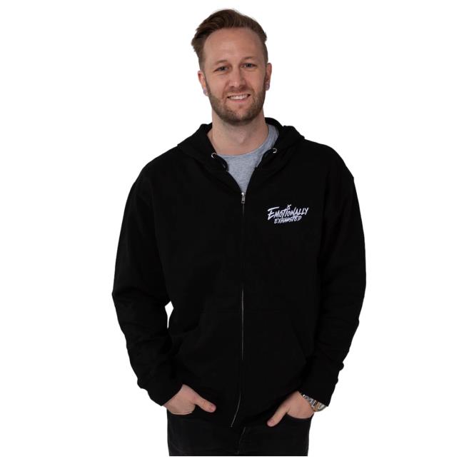 Official Beautiful Bastard Merch Store Beautiful Bastard Emotionally Exhausted - Zip Crewneck