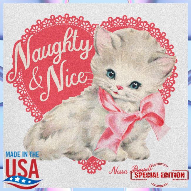 Nessa Barrett Official Merch Store Naughty & Nice Long Sleeve Nessa Barrett Official Merch Store Naughty & Nice Crew Neck Sweatshirt