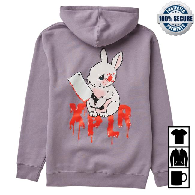 Official Sam And Colby Merch Store Shopxplr Rabbit Hooded Sweatshirt Plum Shop Xplr SamAndColby