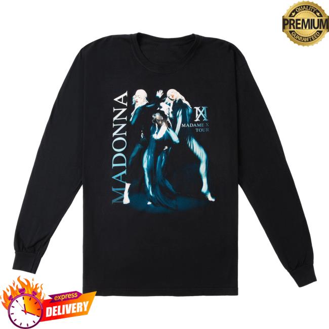 Official Madonna Merch Store Three Photos Of Dancing Madonna Long Sleeve Tshirt Madonna Louise Ciccone Clothing Shop