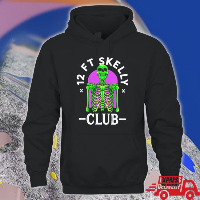 Official 12Ft Skelly Club Skeleton Tee Shirt