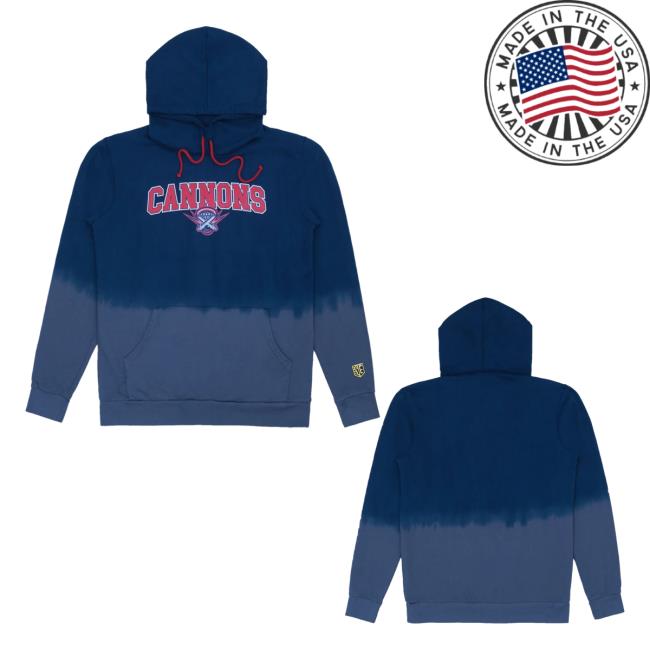 Premier Lacrosse League Shop Cannons Dip Dye Popover Hoodie