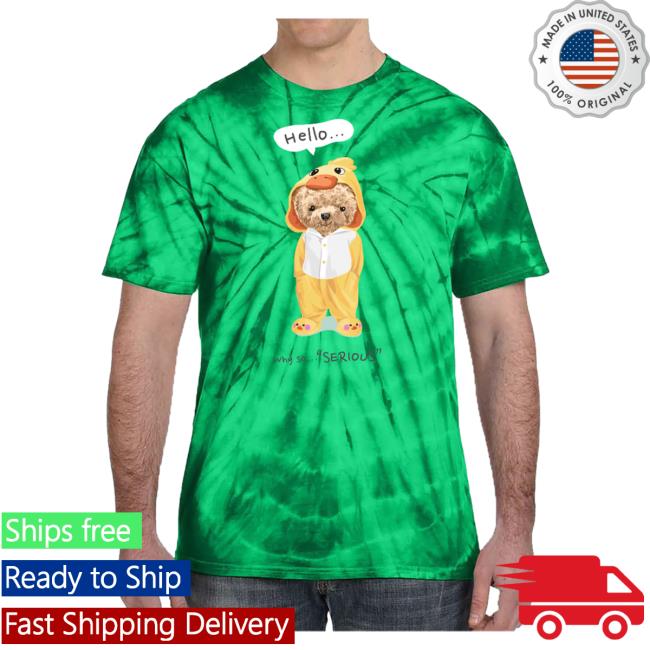 Official Tee Shirt Palace Hello Why So Serious Tie Dye Hot Shirt Green Teeshirtpalace