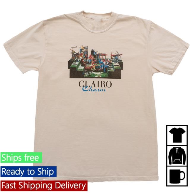 Official Clairo Merch Store Clairo Charm Stage Shirt (Ivory)