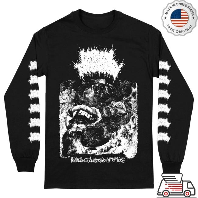 Official Reality Fade Merch Store Larval Therapy 'Podridos, Destrozados, y Mutilados' Long Sleeve Tee RealityFade