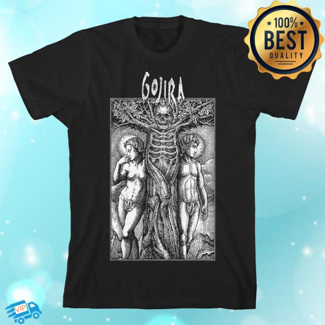 Official Roadrunner Records Gojira Merch Store Gojira Tree Skelly New Shirt Black RoadrunnerRecords