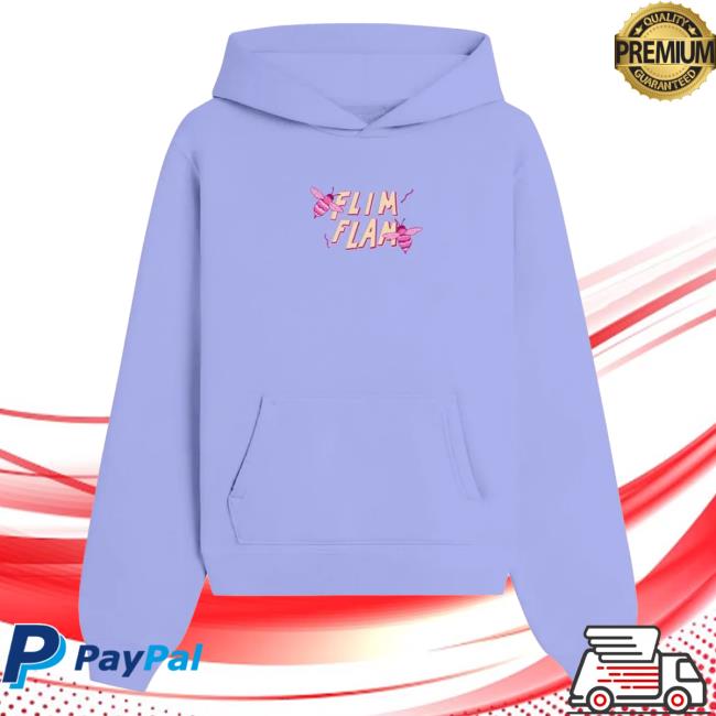 Official The Official Flim Flam Shop Merch Store – Flamingo Flim Flam Bee Crewneck Violet