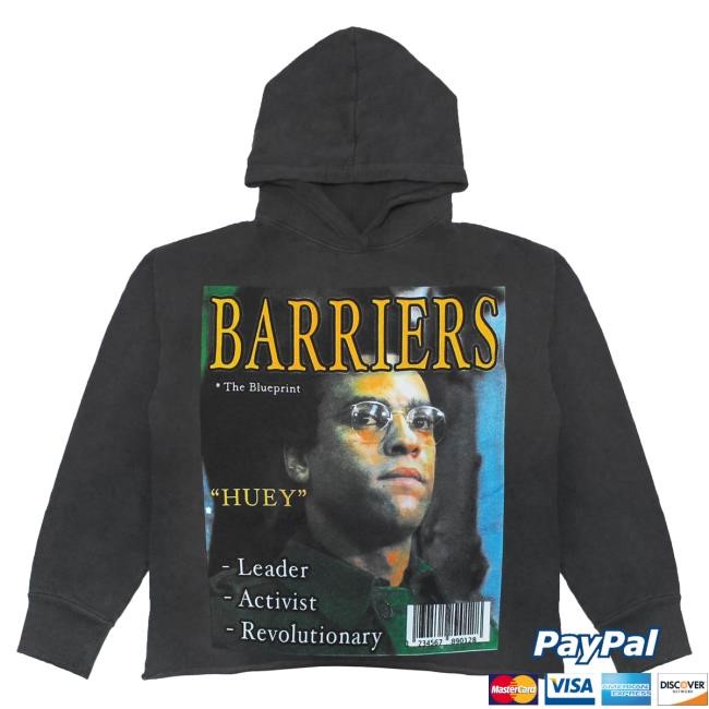 Official Barriers Worldwide Clothing Barriers Huey Newton Attractive Hoodie