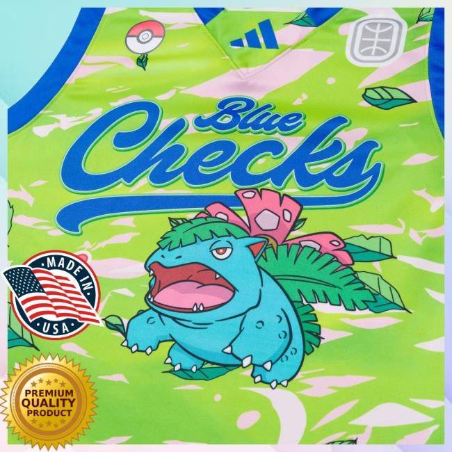 Official Overtime Tv Merch Store Shop OTE | Pokémon Blue Checks Venusaur Jersey New Shirt OvertimeTv Official Overtime Tv Merch Store Shop OTE | Pokémon Blue Checks Venusaur Jersey Shirt OvertimeTv