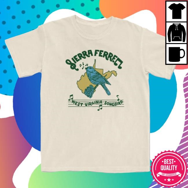 Official Sierra Ferrell Merch Ivory Songbird Shirt