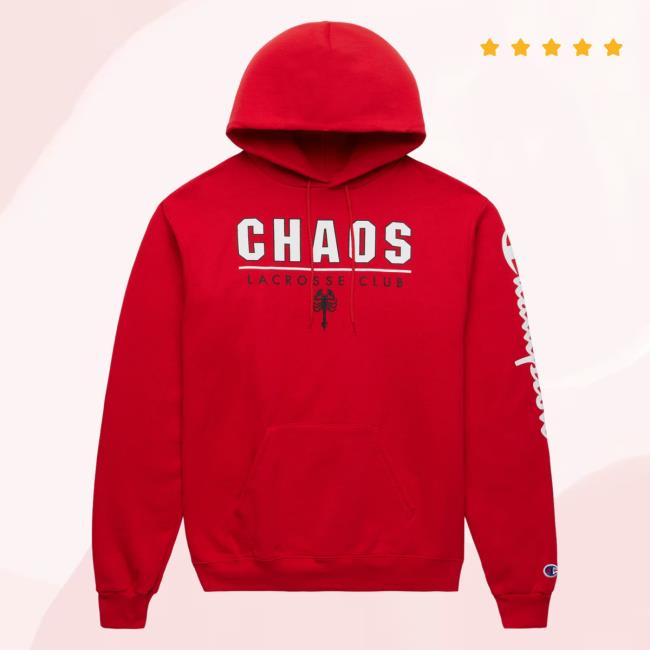 Premier Lacrosse League Shop Champion Chaos Athletic Lacrosse Club Pullover Hoodie