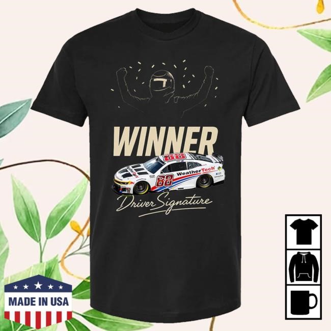 Shane van Gisbergen #88 Chicago WIN Hot Shirt Trackhouse Racing Team Official