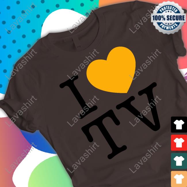 I Love Tv Grey Tee Shirt