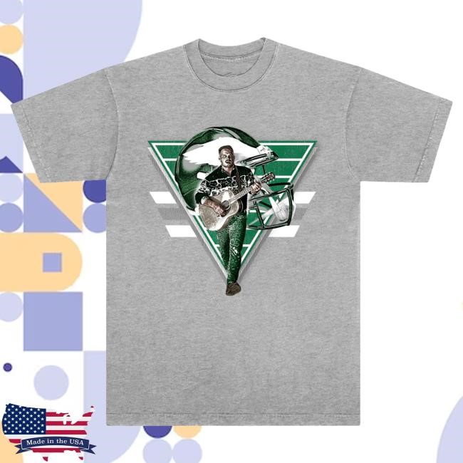Official Zach Bryan Merch Store Zach Bryan x Eagles Tee Grey Top Shirt