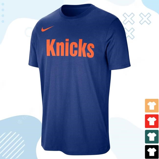Official Madison Square Garden Shop New York Knicks Nike Knicks Essentials Relaxed Black Tshirt MSG Shop