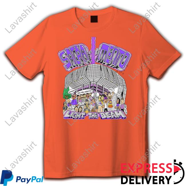 Official Midtownsac Merch Store Sacra Mento Light The Beam Long Sleeve Tee Shirt