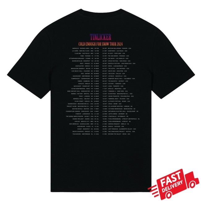 Tinlicker 2024 tour Tee Tinlicker Merch Store