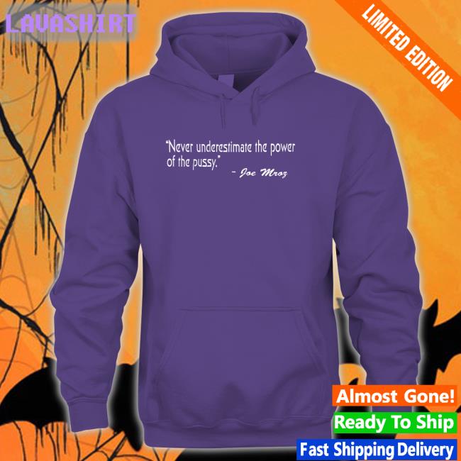 Never Underestimate The Power Of The Pussy Joe Mroz Hoodie