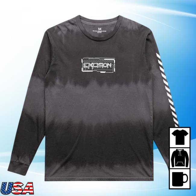 Official Excision Merch Rumble Tie Dye Long Sleeve Tee